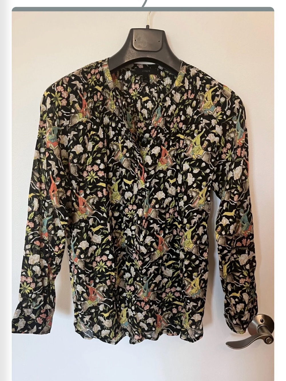 Floral Print shirt  Long Sleeve  from JCrew